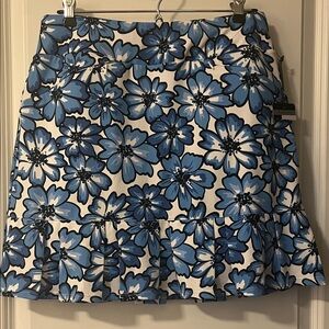 Tail Blue Floral Ruffle Hem 17” Golf Skort